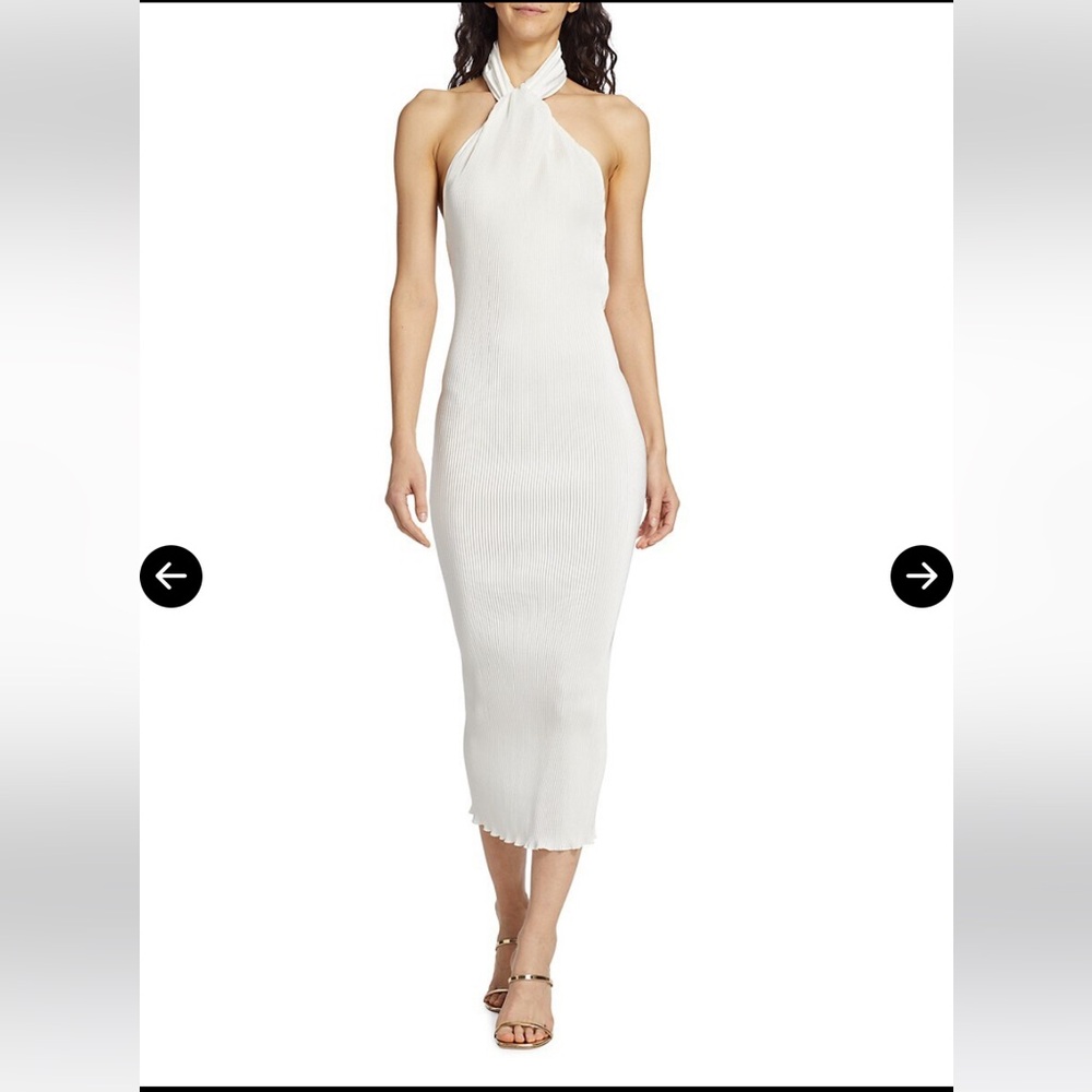 L’idee Klum Satin Dress in Blanc US Size 4
